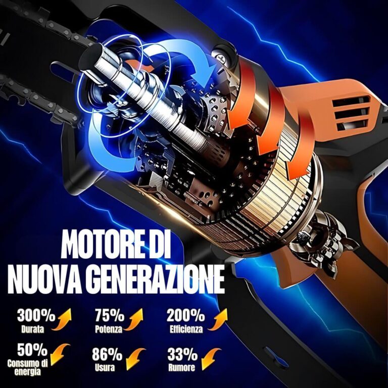 mini MOTOSEGA A BATTERIA 6 POLLICI motore brushless