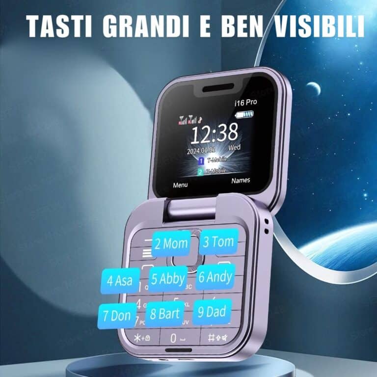 smartphone pieghevole tasti grandi