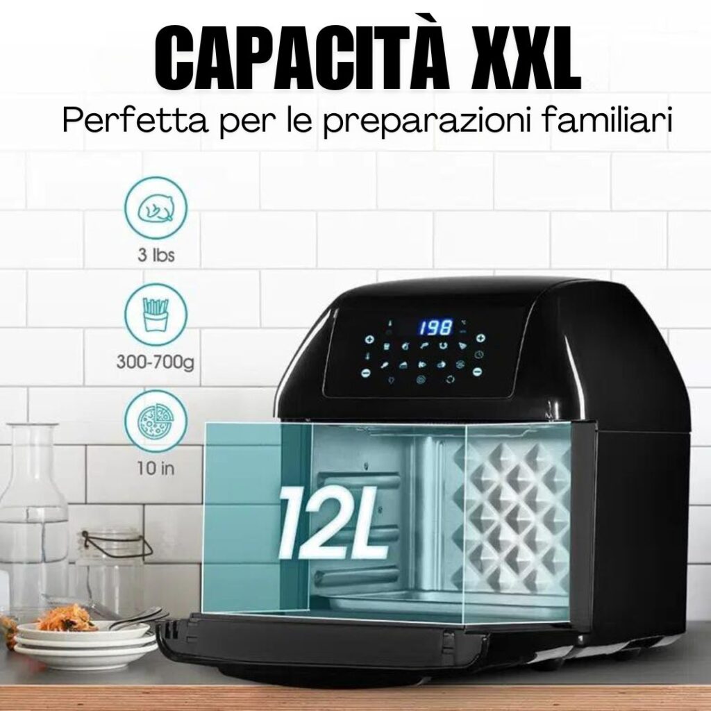 capacità xxl forno ad aria