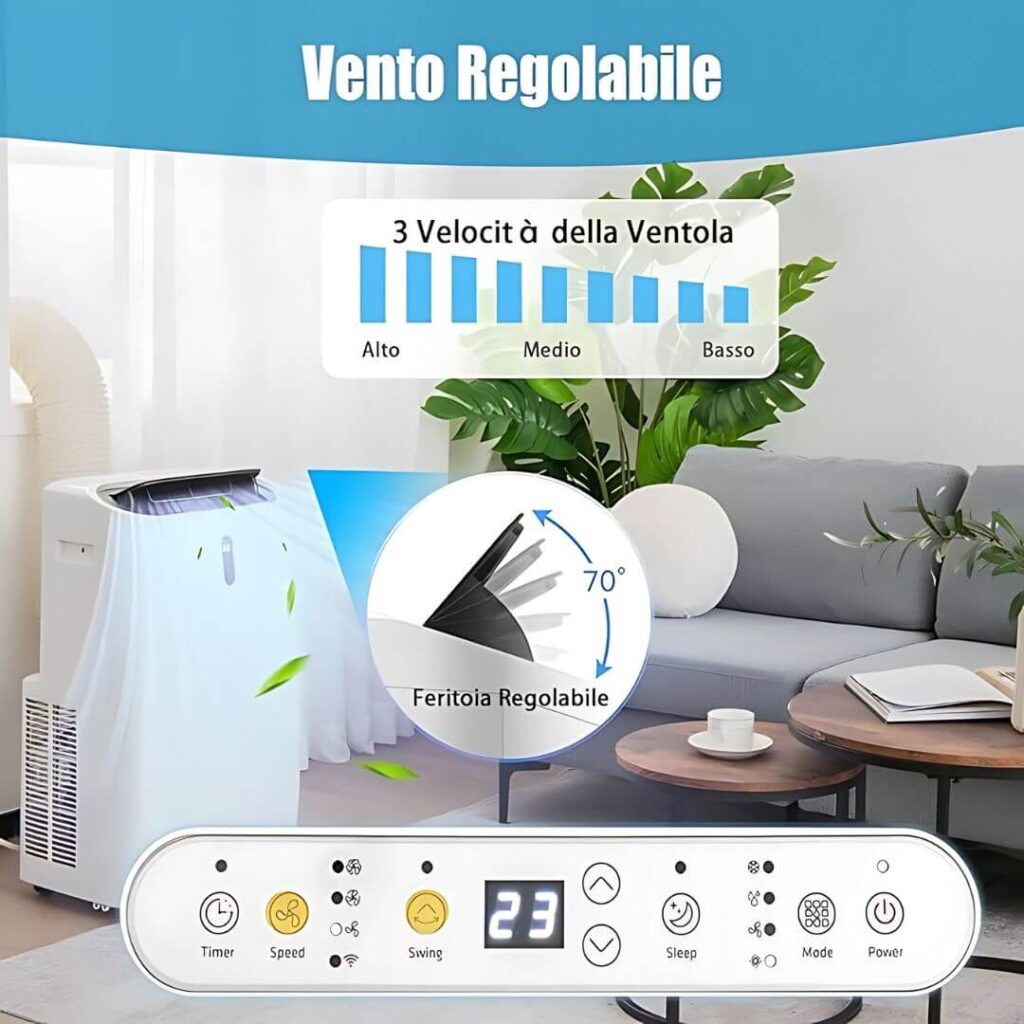 condizionatore portatile ventilatore