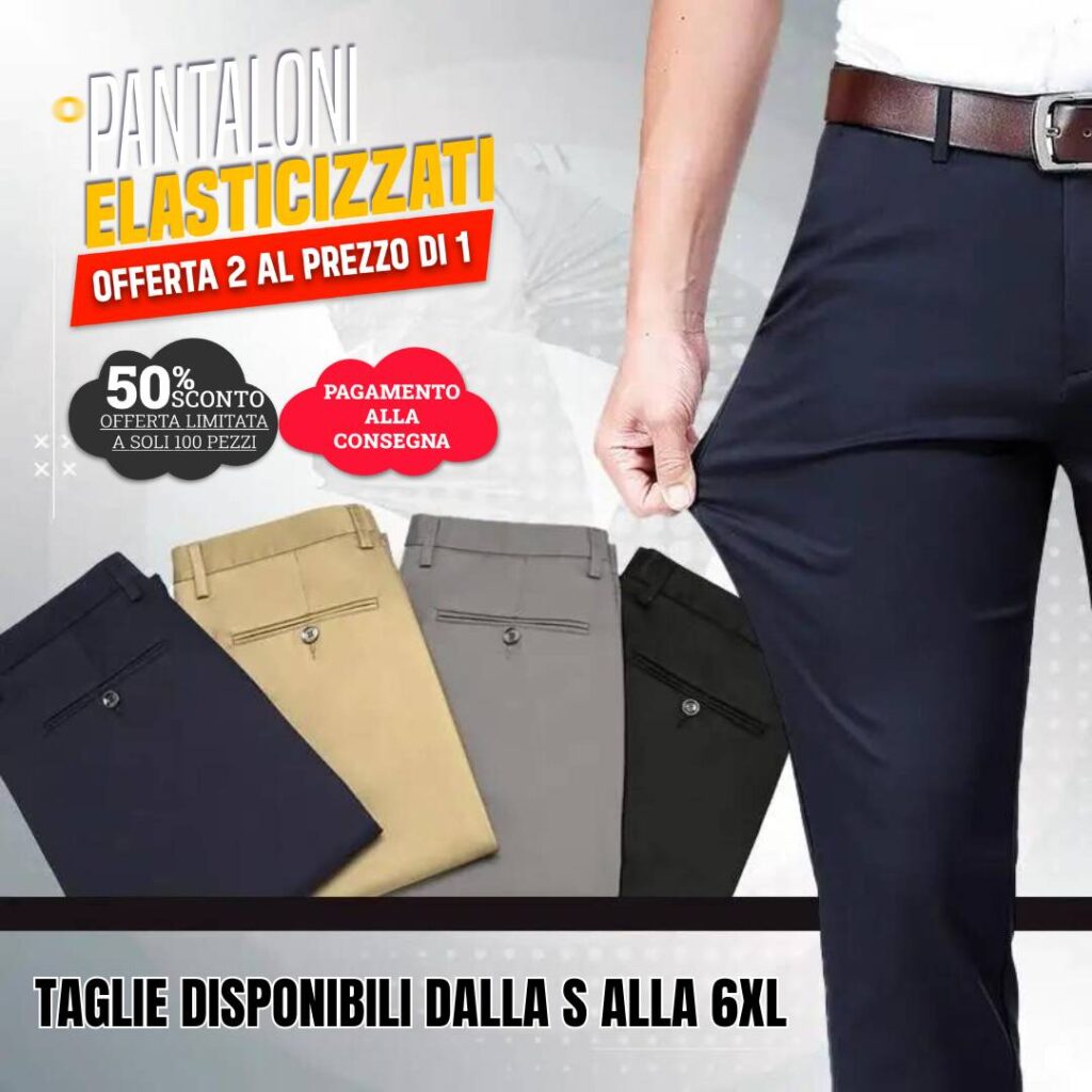 Pantaloni elasticizzati uomo pareri